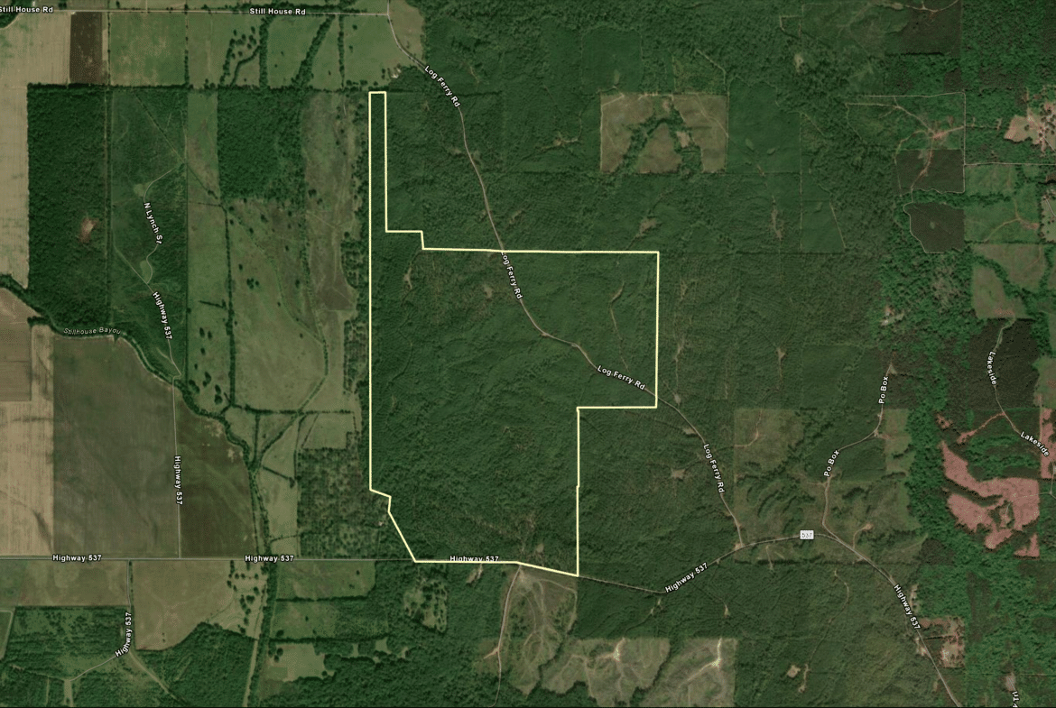 Wardview Bluff Aerial Boundary Map